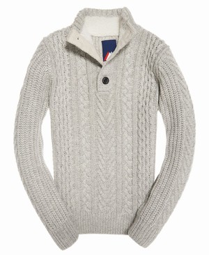 Superdry Mariner Henley Férfi Ugró Titán | YBTOL1237